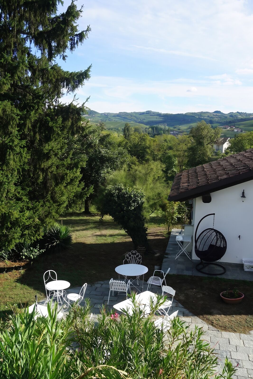 The courtyard at Cascina Blon